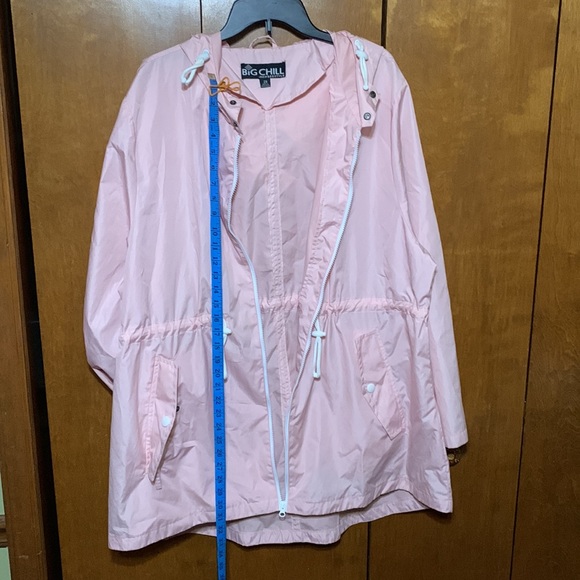 BIG CHILL FREESTYLE- LIGHTWEIGHT , LIGHT PINK RAIN JACKET , 2X - Picture 13 of 13